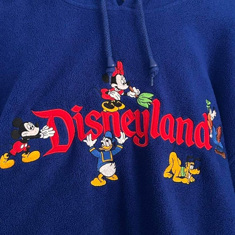 Vintage Disneyland Character Hoodie – Y2K Cartoon Core Fleece (unisex / Large) - Picture 2 of 6